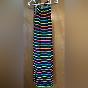 Medium striped maxi